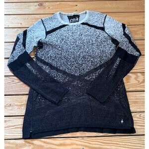 Smartwool Women’s Intraknit 200 Long Sleeve Base layer Top Size XL Black F2